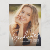 Modern Vertical Photo Afstuderen Aankondigingskaart (Voorkant)