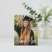 Modern Vertical Photo Afstuderen Bedankkaart (Staand voorkant)