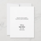 Modern Vertical Photo Afstuderen Bedankkaart (Achterkant)