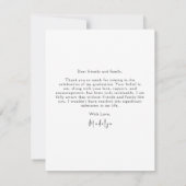 Modern Vertical Photo Afstuderen Bedankkaart (Achterkant)