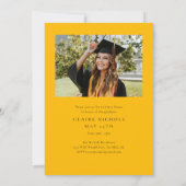 Modern Vertical Photo Afstuderen Kaart (Achterkant)