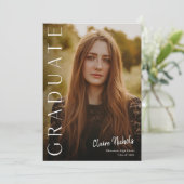 Modern Vertical Photo Afstuderen Kaart (Staand voorkant)