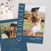 Modern Vertical Photo Afstuderen Kaart
