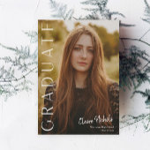 Modern Vertical Photo Afstuderen Kaart