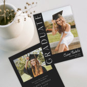 Modern Vertical Photo Afstuderen Kaart