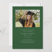 Modern Vertical Photo Afstuderen Kaart (Achterkant)