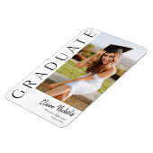 Modern Vertical Photo Afstuderen Magneet (Linkerzijde)