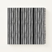 Modern Vertical Stripes Pattern Notitieboek (Achterkant)