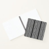 Modern Vertical Stripes Pattern Notitieboek (Binnen)
