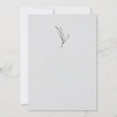 Modern Vertical Wedding Invitation Kaart (Achterkant)