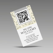 Modern Vertical Yellow & Gray Geometric  Visitekaartje