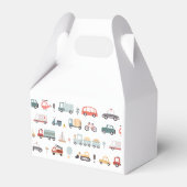 Modern vervoer Verjaardag voorkeur dozen Bedankdoosjes (Achterkant)