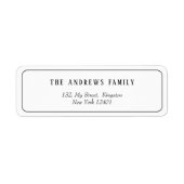 Modern verwacht meer vreugde Baby Foto Kerstmis Etiket (Voorkant)