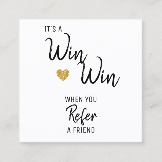 Modern Verwijs een Vriend Salon Aanbevelingskaartje (Voorkant)