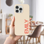 Modern Vet Aangepast Case-Mate iPhone Case<br><div class="desc">Moderne Vette Persoonlijke iPhone 13 Hoesje. Aangepaste iPhone-draagtas met naam.</div>