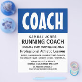 Modern vet, atletiekles reclame flyer (Enkel)