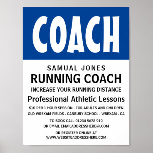 Modern vet, atletiekles reclame poster