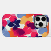 Modern vet bloemenpatroon Case-Mate iPhone case (Achterkant (horizontaal))