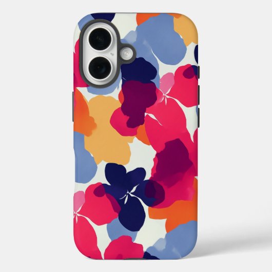 Modern vet bloemenpatroon Case-Mate iPhone case (Achterkant)