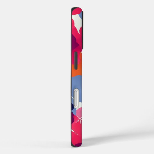 Modern vet bloemenpatroon Case-Mate iPhone case (Achterkant / Rechts)