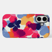 Modern vet bloemenpatroon Case-Mate iPhone case (Achterkant (horizontaal))