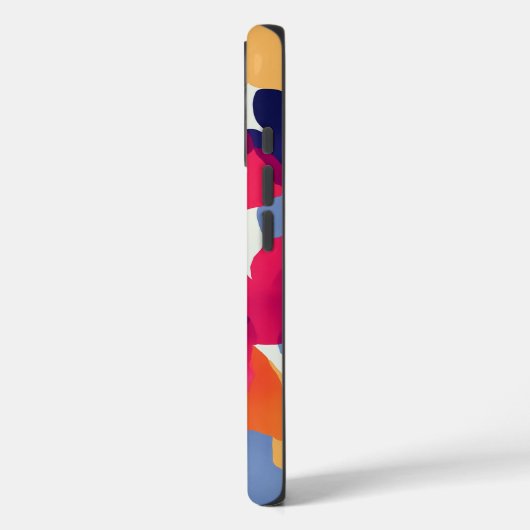 Modern vet bloemenpatroon Case-Mate iPhone case (Achterkant / Links)