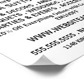 Modern vet, bloementeelt Adverteren Poster (Hoek)