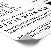 Modern vet, bouwfirma, bouwvakkers Adverteren Poster (Hoek)