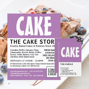 Modern Vet, Cakery, Reclame voor cakewinkel Flyer