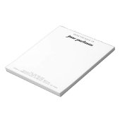 Modern Vet | Elegant | Van het bureau van Notitieblok (Linkerzijde)