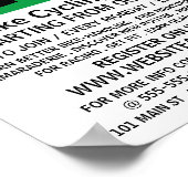 Modern vet, Fietsclub Adverteren Poster (Hoek)