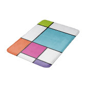 Modern vet geometrisch kleurrijk badmat (Gekanteld)