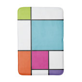 Modern vet geometrisch kleurrijk badmat (Voorkant Verticaal)