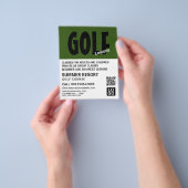 Modern Vet, GoIf Lesson Adverteren Flyer (Hand)