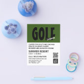 Modern Vet, GoIf Lesson Adverteren Flyer (Enkel)