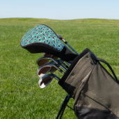 Modern Vet Groen Dierprintpatroon Golfheadcover (Insitu)