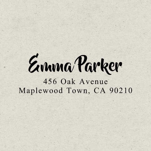 Modern vet handgeschreven script eenvoudig  zelfinktende stempel