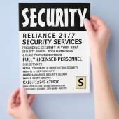 Modern Vet, het Personeel van de Veiligheid Advert Flyer (Hand)
