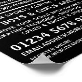 Modern vet, hockeykamp Adverteren Poster (Hoek)