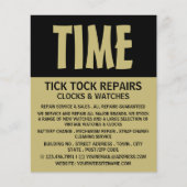 Modern vet, Horoloog Adverteren Flyer (Voorkant)