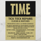 Modern vet, Horoloog Adverteren Flyer (Voorkant)