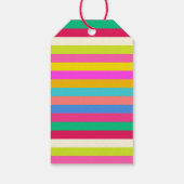 Modern vet kleurrijk vrolijk gepersonaliseerd cadeaulabel (Achterkant)