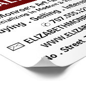 Modern vet, kunsthandelaar, galerij Adverteren Poster (Hoek)