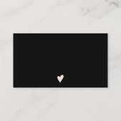 Modern vet lettertype zwart wit orde dank u visitekaartje (Achterkant)