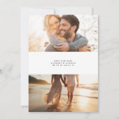 Modern vet 'Maak je klaar om te vieren' Foto Save The Date (Achterkant)