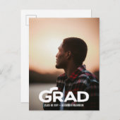 Modern Vet Manuscript Minimale Afstuderen van de F Aankondigingskaart (Voorkant / Achterkant)