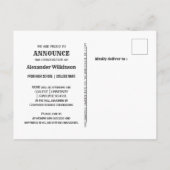 Modern Vet Manuscript Minimale Afstuderen van de F Aankondigingskaart (Achterkant)