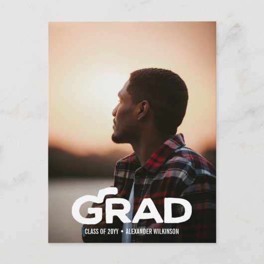 Modern Vet Manuscript Minimale Afstuderen van de F Aankondigingskaart (Voorkant)