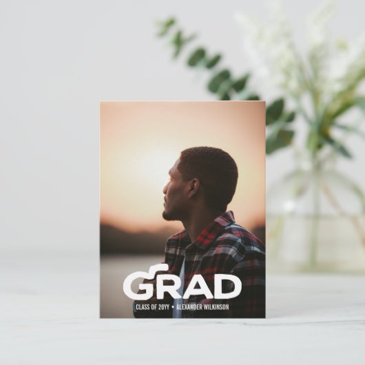 Modern Vet Manuscript Minimale Afstuderen van de F Aankondigingskaart (Staand voorkant)