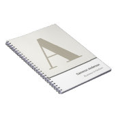 Modern Vet Minimaal Professioneel Notitieboek (Rechterzijde)